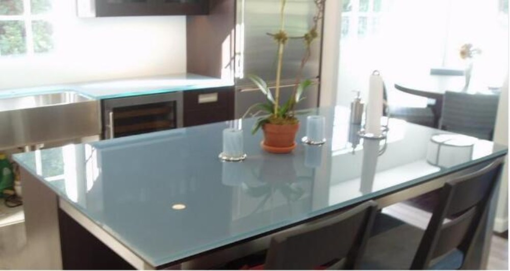 4-12mm Frosted Glass Acid Etched Paint Coated Glass