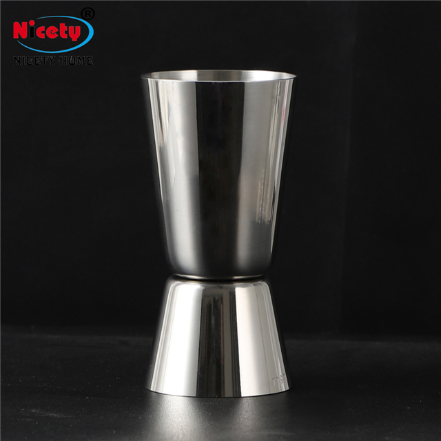 Single Double Shot Short Drink Spirit Measure Cup Cocktail Bar Party Wine Stainless Steel Jigger