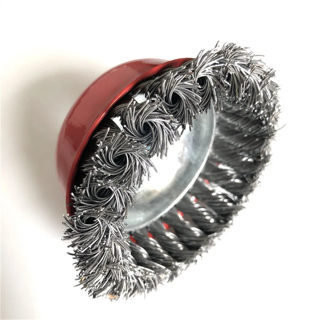 Стальная чашечная щетка Twisted Wire Bowl 2.5-6 дюймов M10/M14