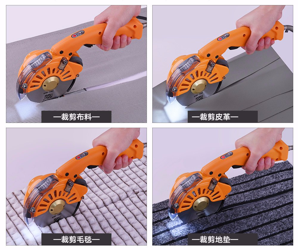 Small Hand-Held Cloth Cutting Machine Electric Circular Knife Electric Scissors Front Sewing Equipment