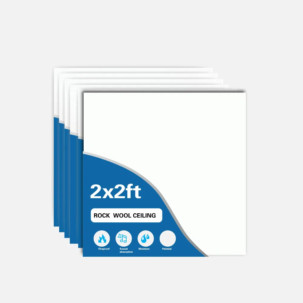 Office Decoration Suspended Ceiling Tile Rock Wool Acoustic Ceiling