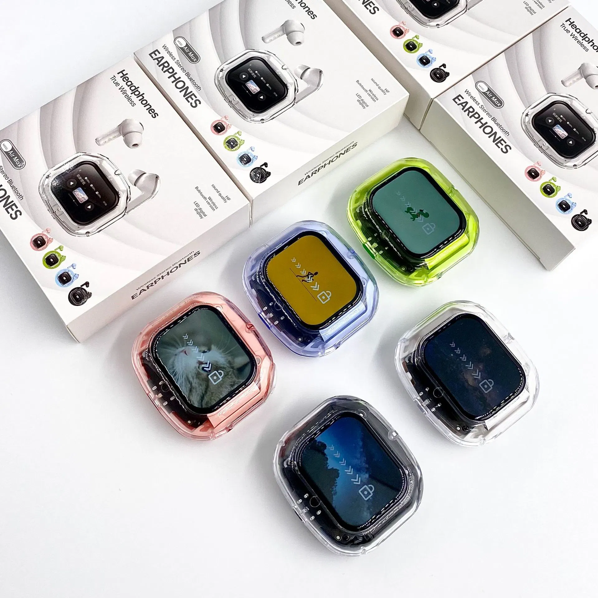 Наушники Bluetooth Airmax с прозрачным корпусом