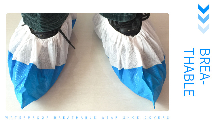 Durable Waterproof Anti Slip Protector PP+CPE Shoe Covers