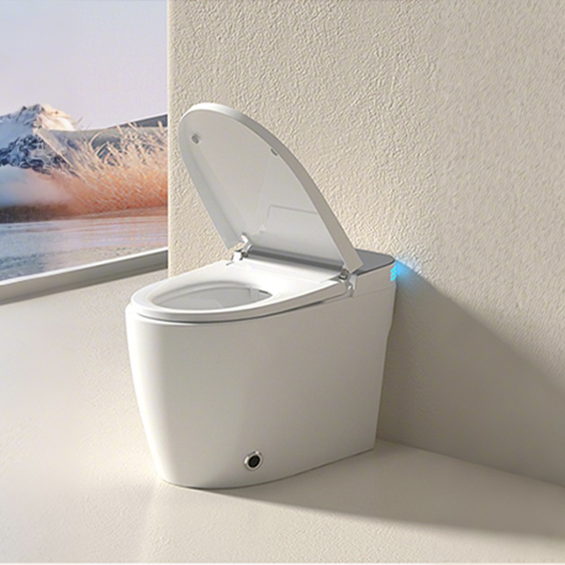 Smart Toilet with Side Control Panel Easy Touch Buttons and Digital Display