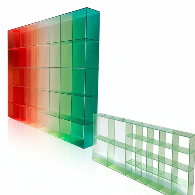 Clear Acrylic Display Stand with Light & Gradien Color for Stores and Showrooms