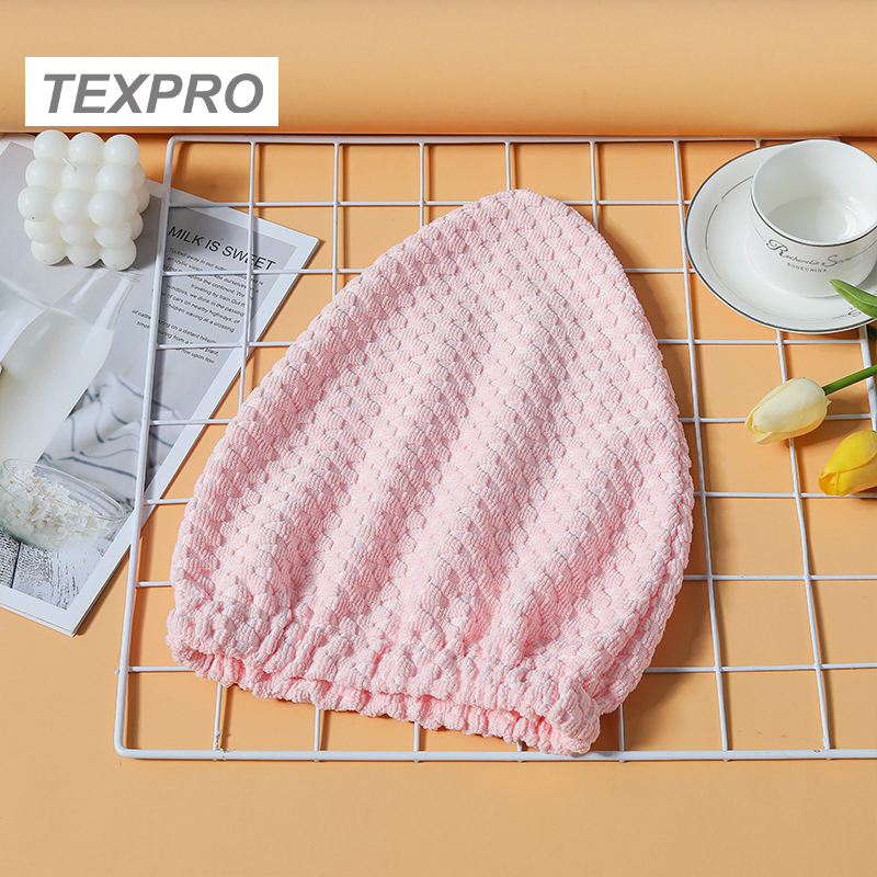 Waffle Weave Microfiber Shower Cap Hair Drying Towels Bath Cap