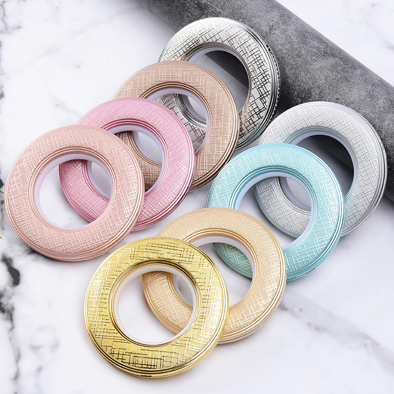 Curtain Grommet 40pack Nanoscale Low Noise Curtain Eyelets Roman Rings for Window Curtain Rod