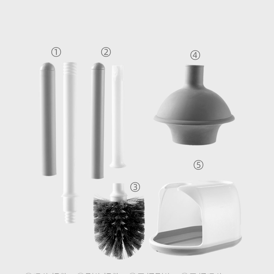 Набор для чистки унитаза с держателем