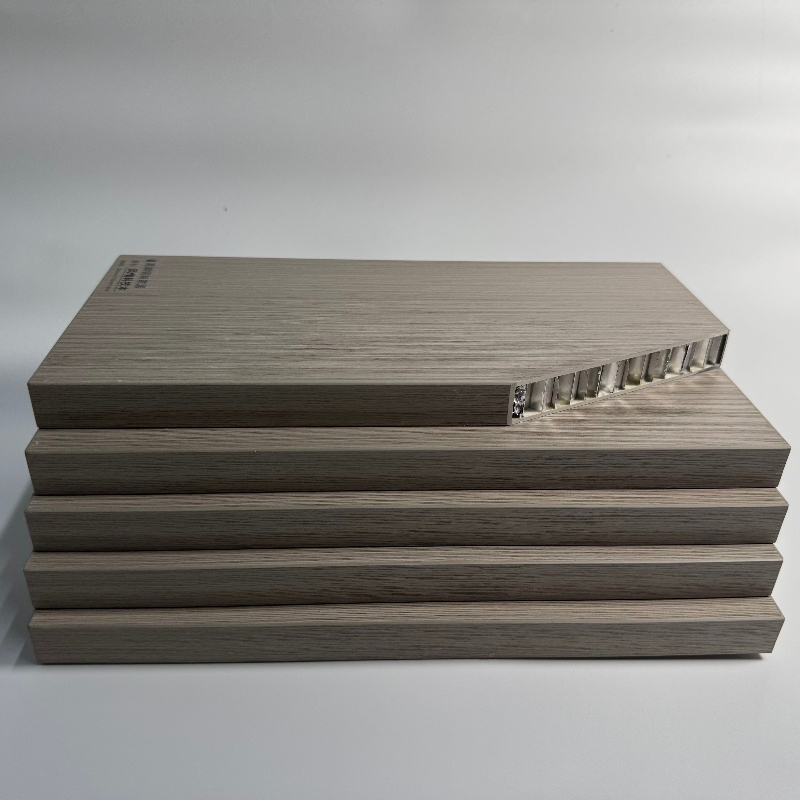 Eco-Friendly Wood Grain Spc Aluminum Honeycomb Panels for Cabinets and Wardrobes