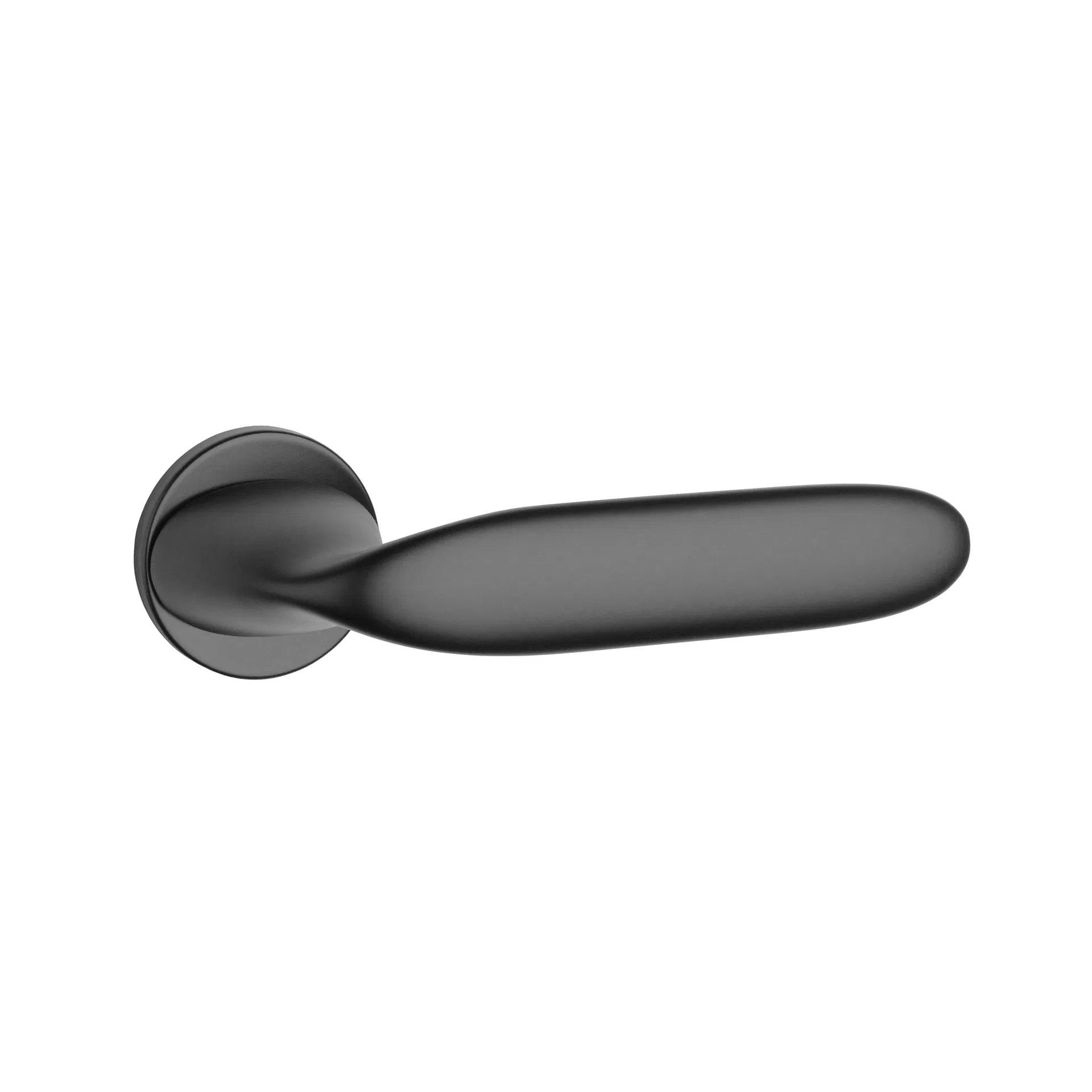 Door Hardware Interior Passage Lever Door Handle Door Lock Cast Sliver Round Tubular Lever Wooden Pull Door Handle