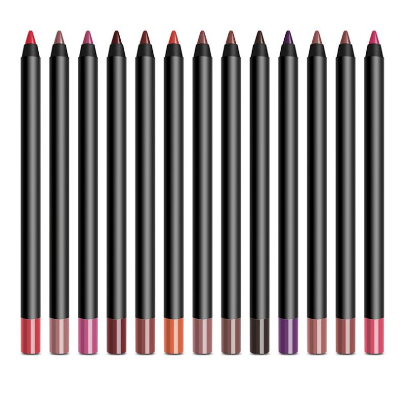 13 Colors Custom Black Lip Liner Beautify Lip Shape Waterproof Delicate Wholesale Lipliner