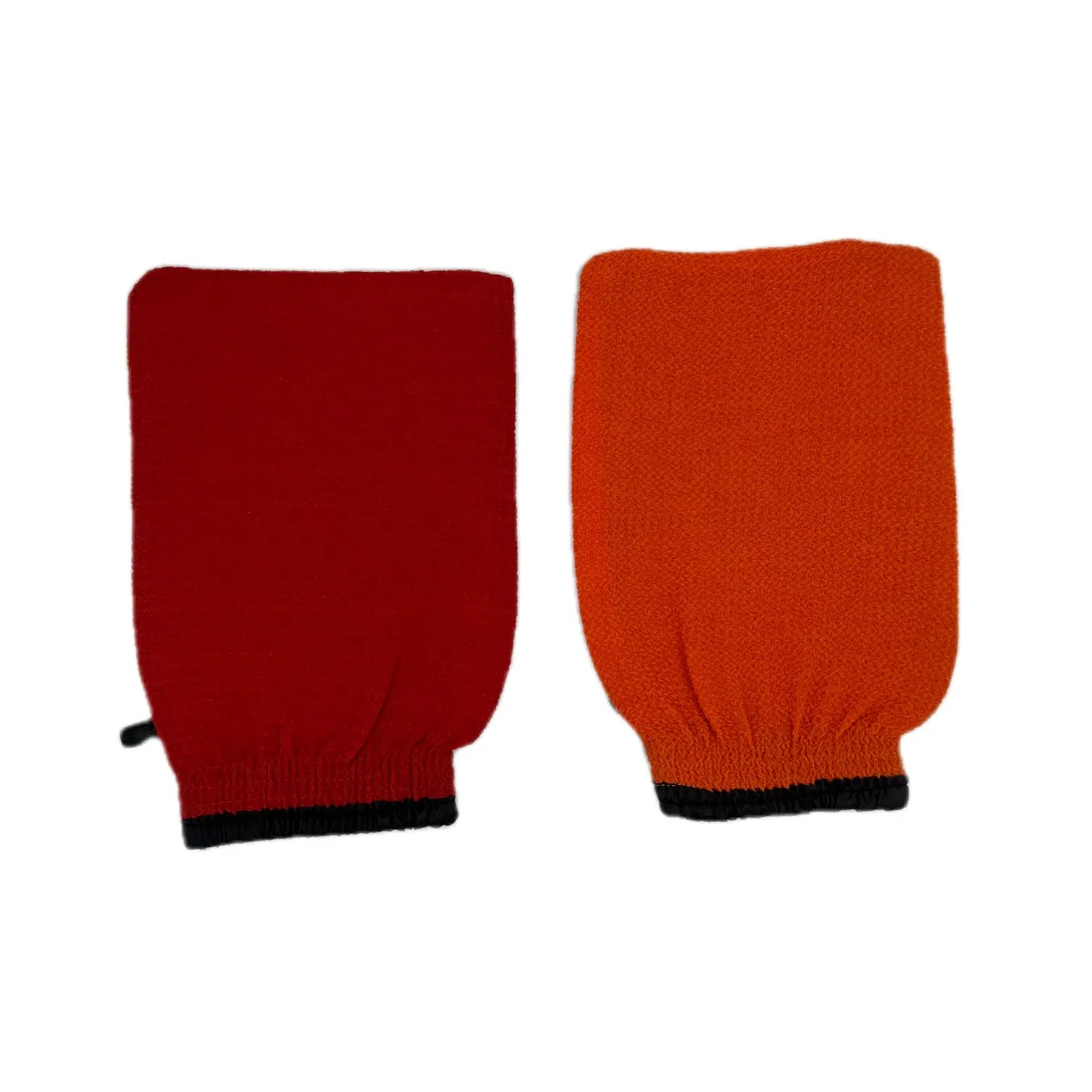 Exfoliating Body Glove Morroccan Style 150d 100% Viscose Red Bath Glove