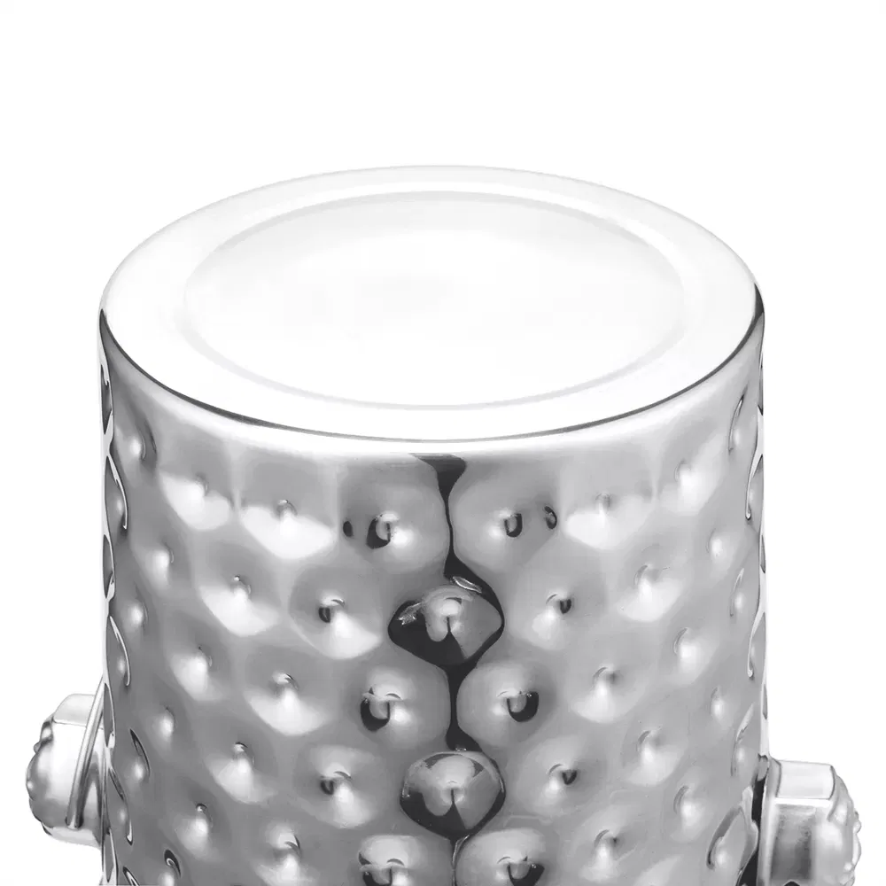 201 Stainless Steel Bar Utensil with Handle 6L Silver Champaign Ice Bucket