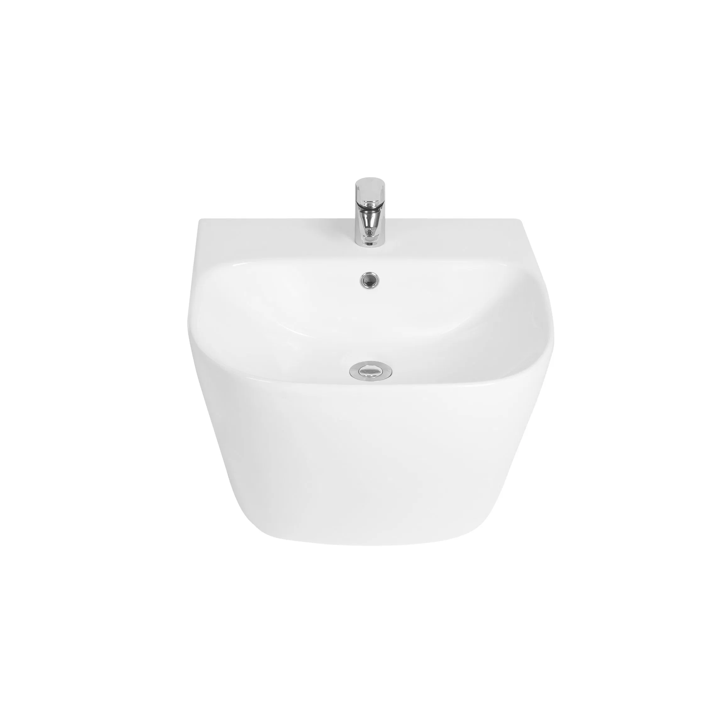 Made in China Factory Korea Ks Certificate Bathroom Sink Basin Wallhung Basin Luxury Sanitary Ware Wash Basin