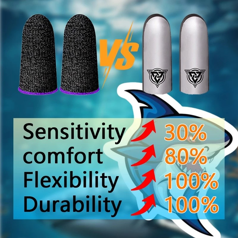 Чехлы для пальцев Silver Fiber для мобильного гейминга