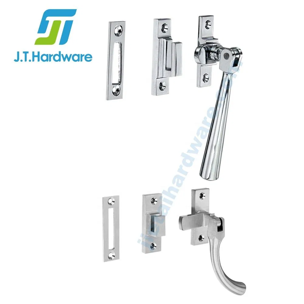 Door and Window Accessories Tapered Design Solid Brass Window Fastener with Hook Plate