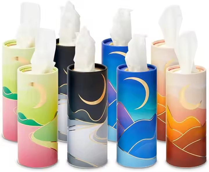 Car Tissue Easy Carry Cylinder Tissues Box for Car Disposable Tissue