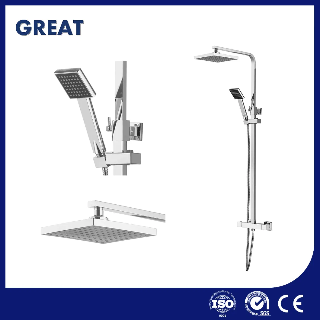 Great 2 Handle Tub Shower Faucet Wholesale Best Shower Column China Gl78002sk Thermostatic Shower Kit Set European Aluminum Shower Column Suppliers