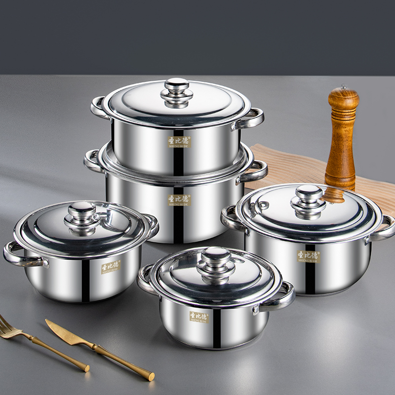 High Efficiency Thermal Insulation Stainless Steel Universal Stove Fit Soup Steamer Set