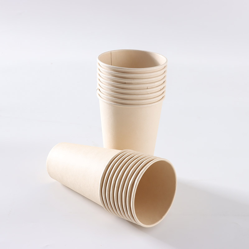 Бумажный стакан 9 унций, одноразовый, крафт