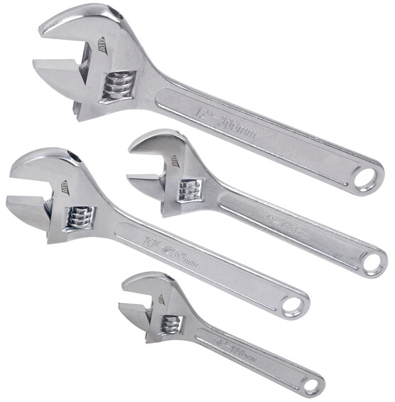 Factory Price Hand Tool Spanner in Multiple Size Bright Chrome Adjustable Wrench
