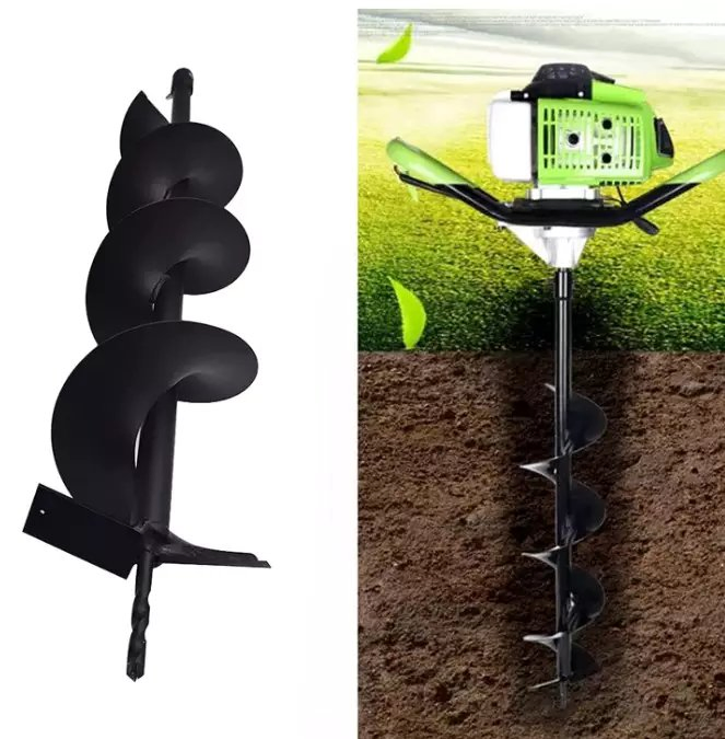 Heavy Duty 3-Point Tractor Post Hole Digger Auger Drill Bit for Garden Earth Ground Ice Fishing