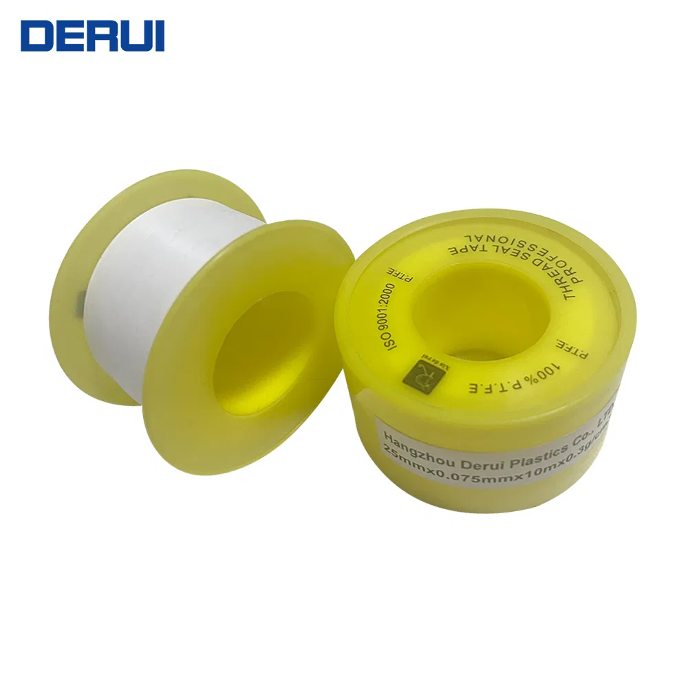 Custom Thickness/Density/Length 1/2 in. Water Pipe Thread White PTFE Teflon Tapes