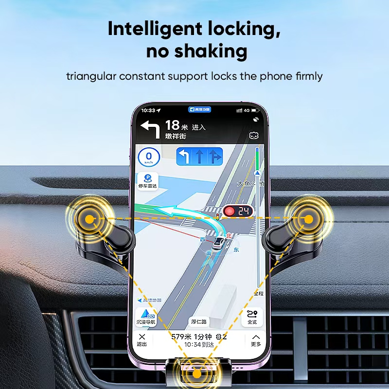 Стильный держатель для телефона и навигатора в авто