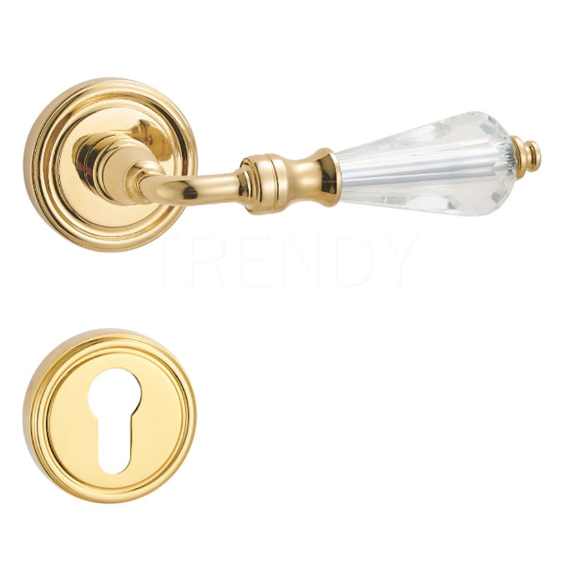 Light Luxury Style with Crystal Decorative Hardware Factory Supplier Zinc Alloy Door Handle (Z6247-ZR39)