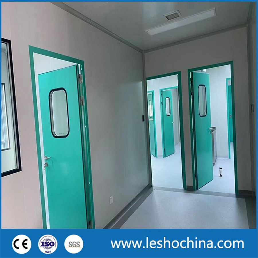 Single or Double Modular Stainless Steel Cleaning Security Clean Room Entry Door
