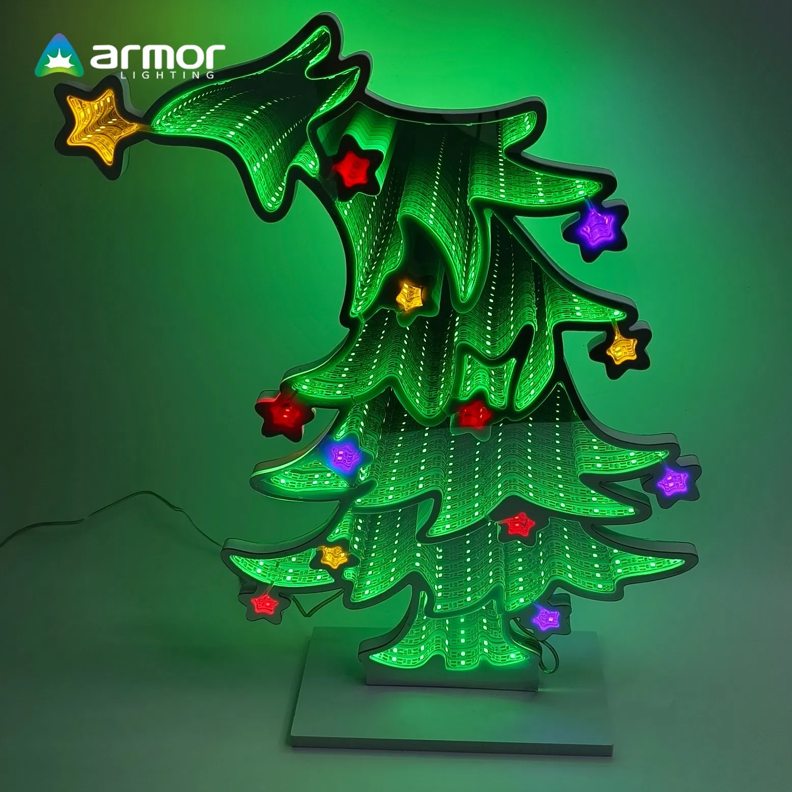 2024 New Launch Infinity Mirror Light for Christmas LED Decoration Sign Light