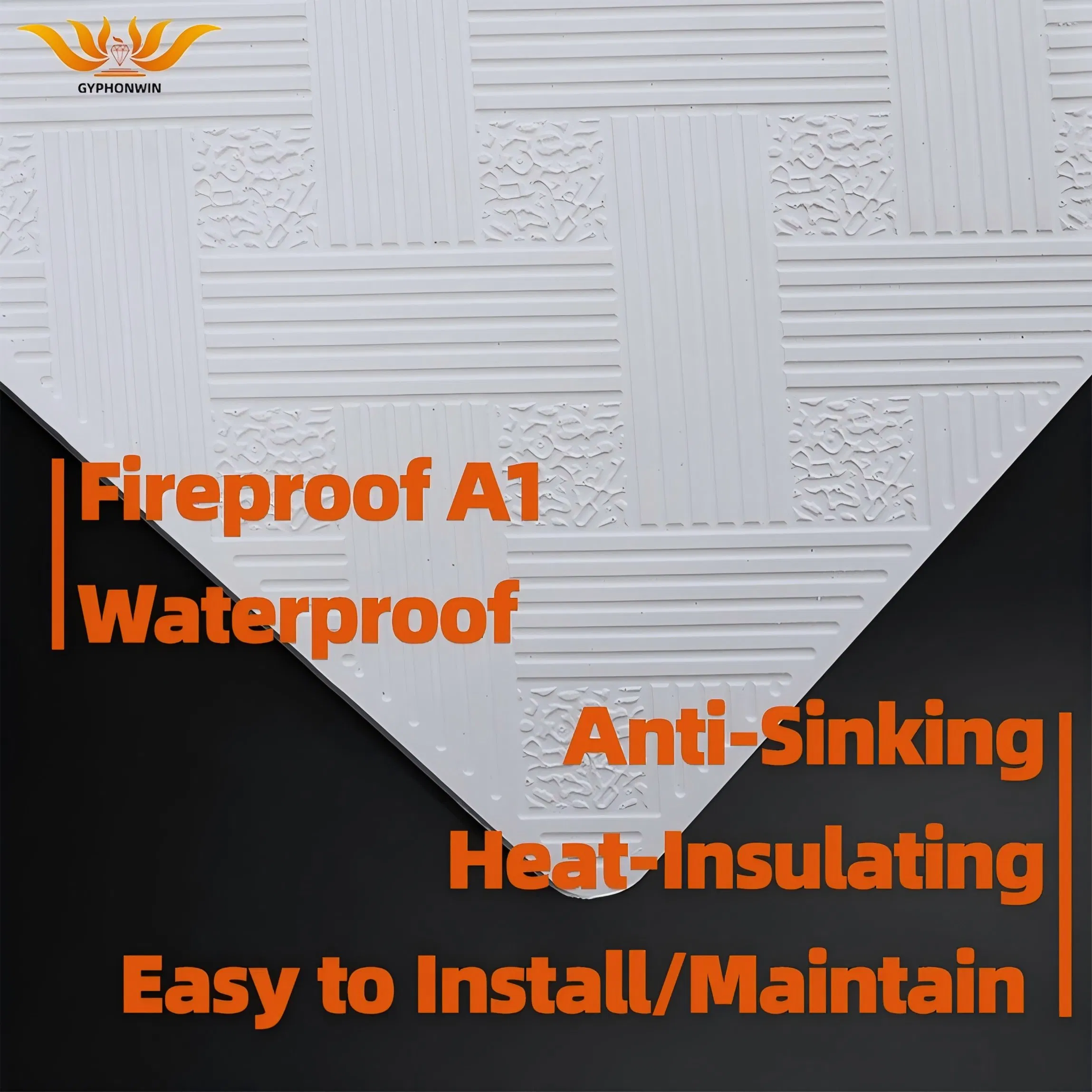 Favored 603× 603mm Gypsum Ceiling Boards for Hotel