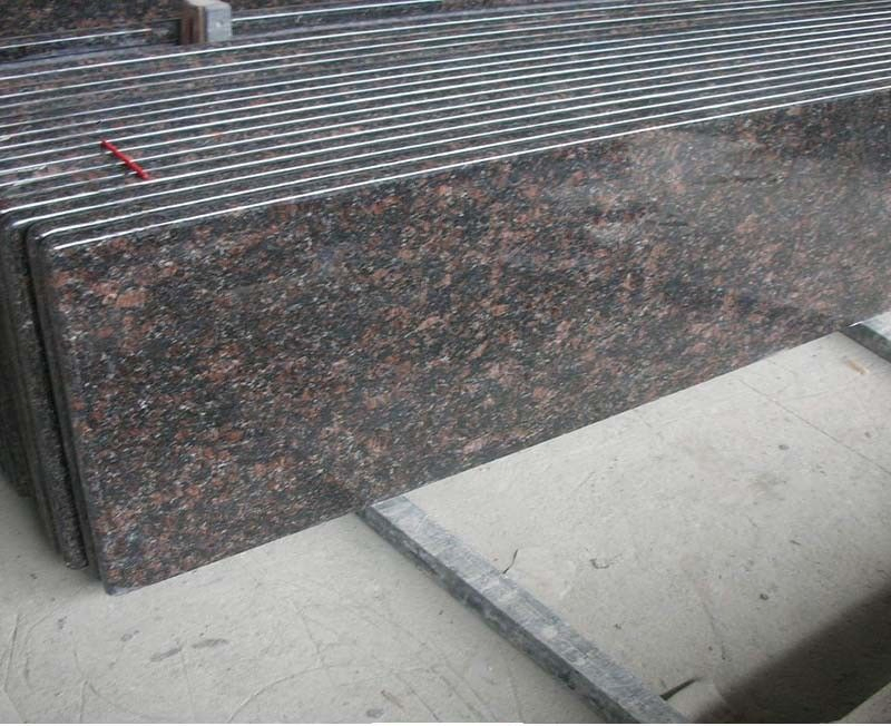 Polished Granite/Marble Brown/Grey Prefabric Countertop for Kitchens and Bathroom