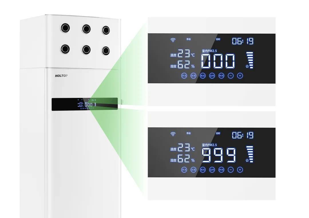 Recuperative Heat Exchanger Floor Standing Ductless Energy Recovery Ventilator for Classroom Living Room Meeting Room