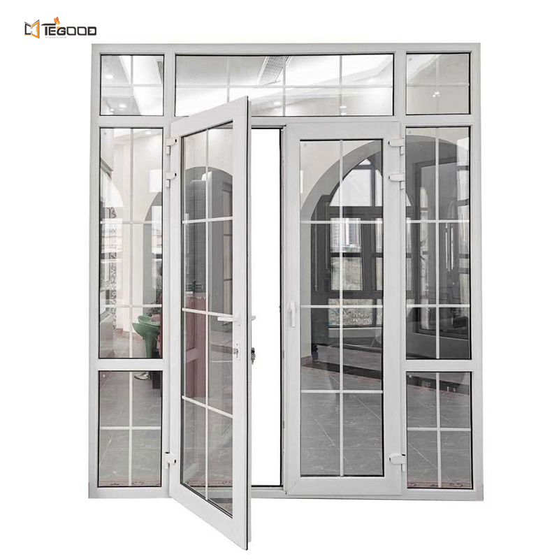 Wholesale Glass French Casement Door UPVC Casement Door