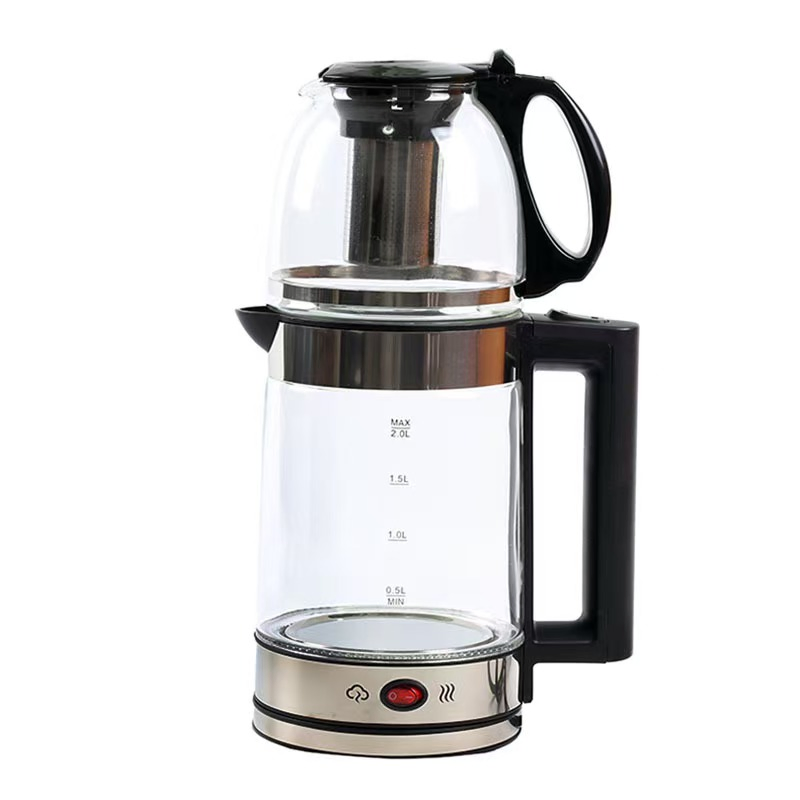 Стеклянный электрический чайник 2 л с цифровым управлением