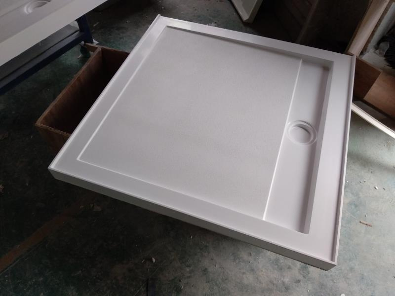 Rectangular Waterproof Acrylic Solid Surface Shower Tray