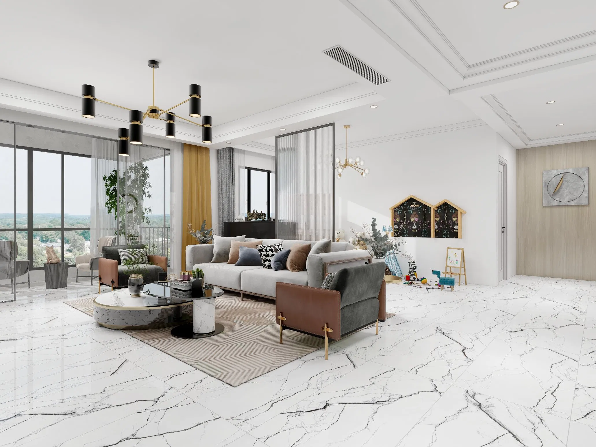 Popular Design 1000*1000mm Rustic Porcelain Floor Tiles Durable Matte Ceramic Glazed Tiles