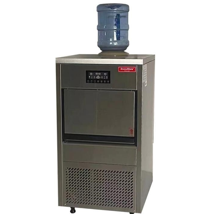 60kg Ice Machine with Two Functions of Self Water Supply and Water Pipe Connection
