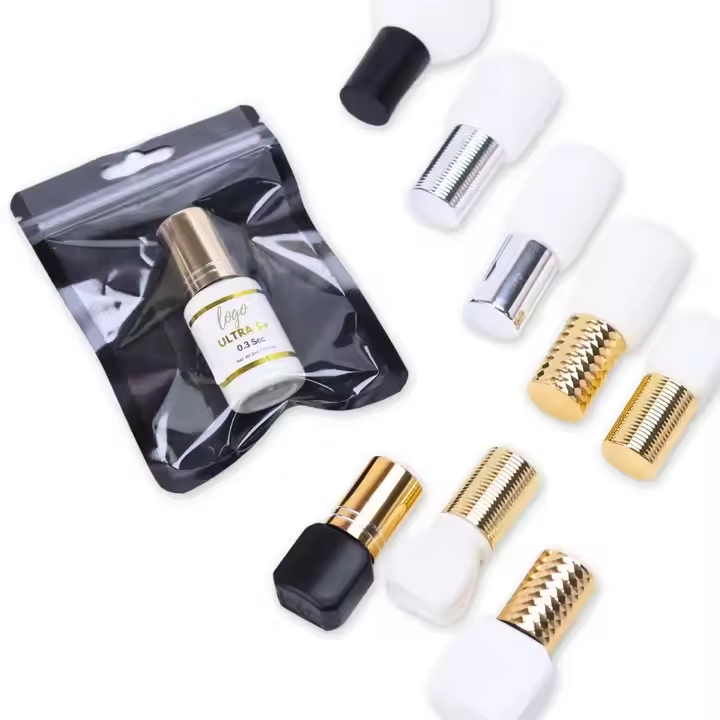 China High Quality Hydroquinone Free Black Mini Bulk Packaging Custom Fast Strong Private Label Eyelash Extension Glue