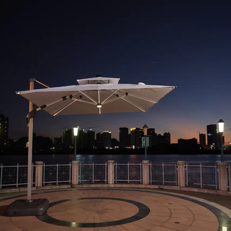 Fashionable Sea View Leisure Rainbow Waterproof Sunshade Pavilion