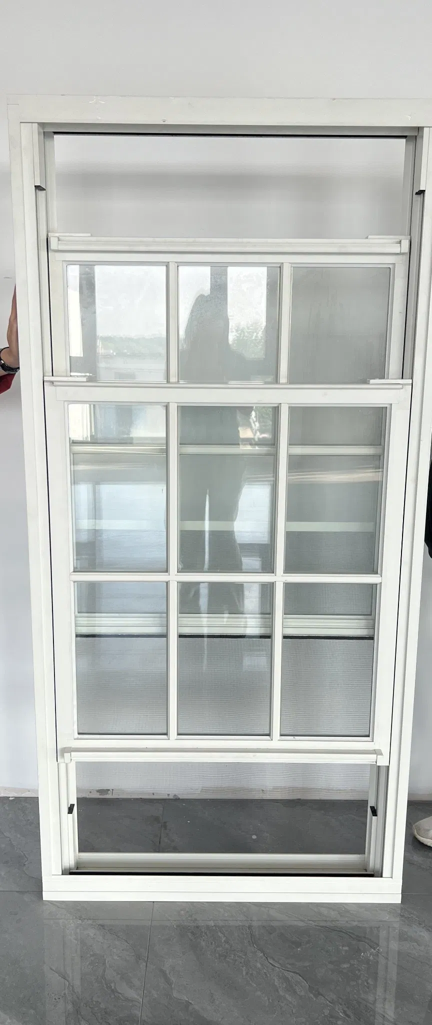 High Quality Vinyl Fixed Twin Mulled Triple Mulled Single Hung Window