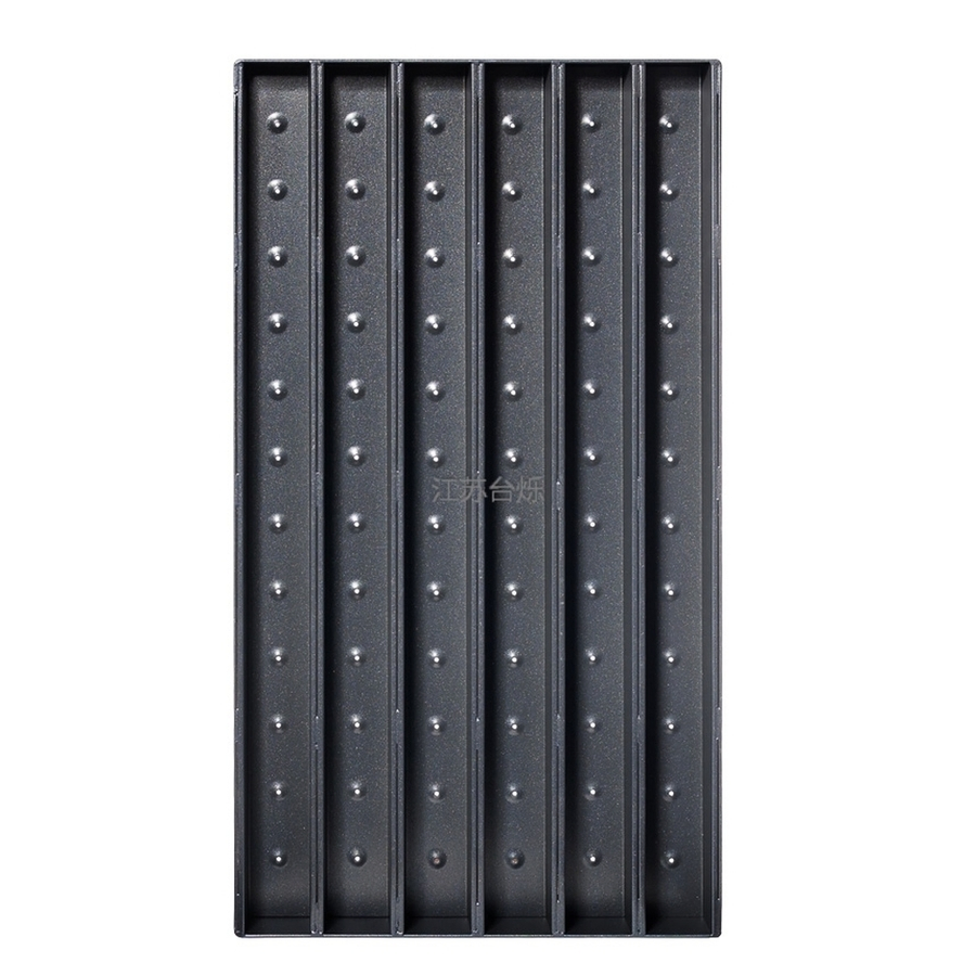 Professional 6 Slot Mould Baguette Baking Pan for Bakeries Non-Stick French Bread Baguette Pan