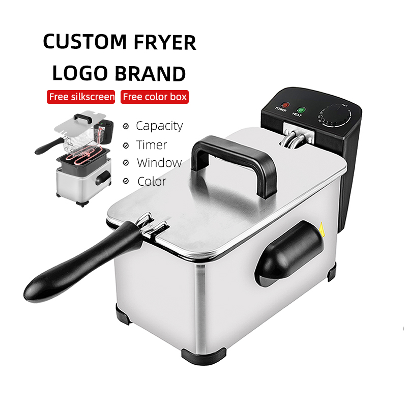 ODM 1.5L/3L/3.5L/4L/4.5L/5L Food Grade Constant Temperature Electric Deep Fryer for Home