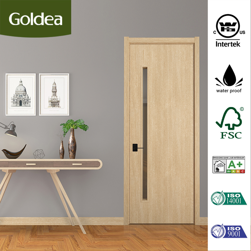 Customized Modern Bedroom Wooden Doors Design House Hotel Melamine MDF Interior Solid Wood Interior Room Door