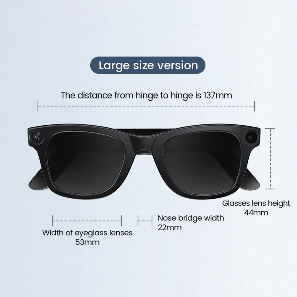 Умные очки E02 с ИИ, 8МП камерой и переводом