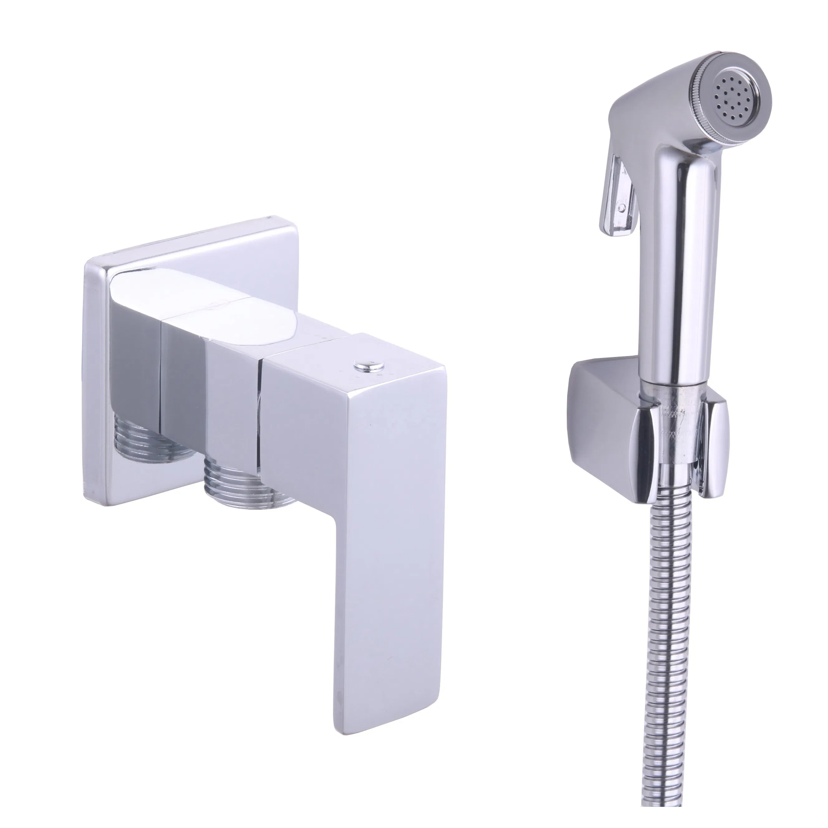 Toilet Wall Mount Brass Chrome-Plated Bidet Shower Water Sprayer