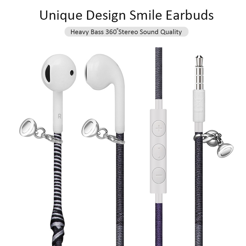 Наушники проводные Miic с ручной оплёткой кабеля