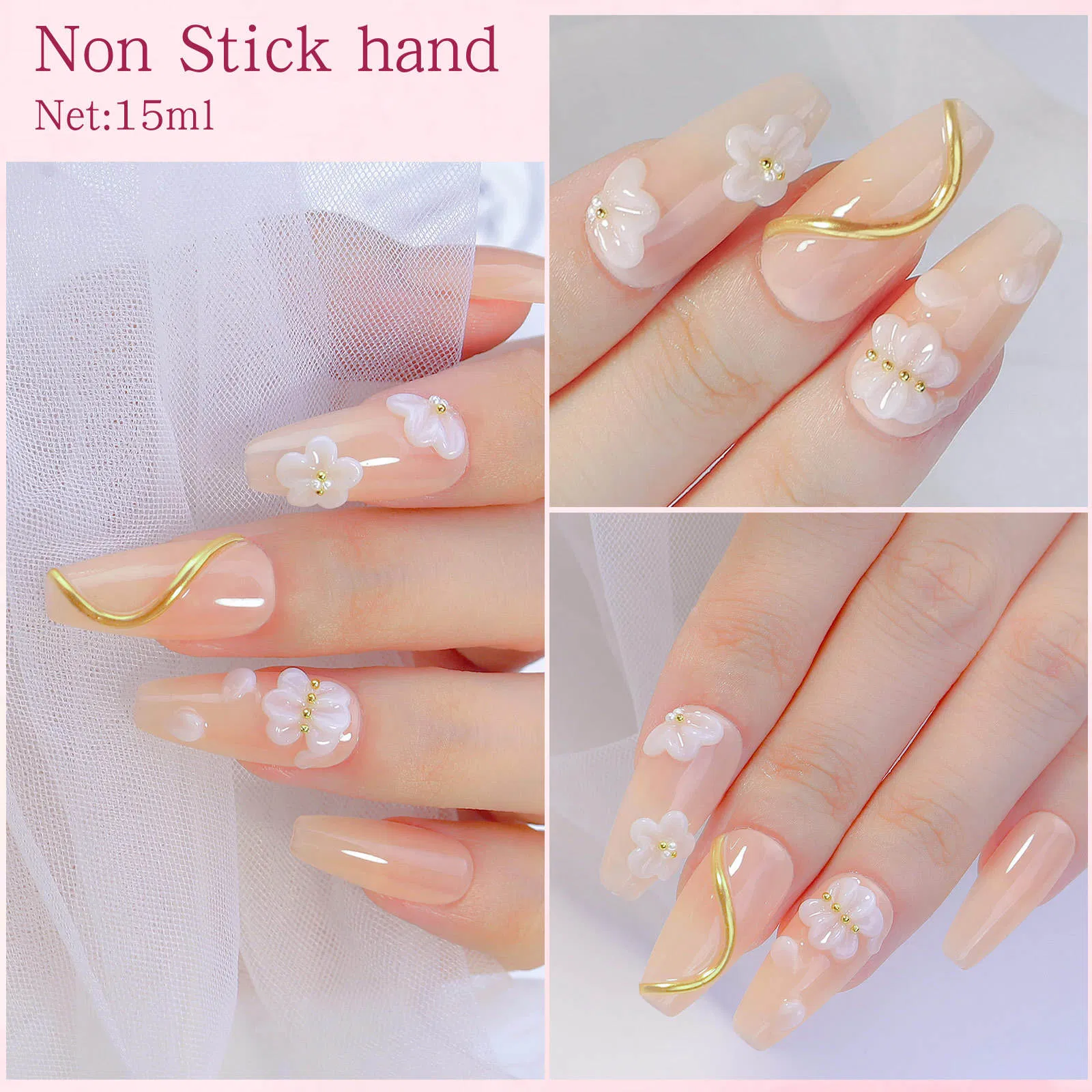 New Arrive Quick Extension Solid Non-Stick Hand Builder Nail Art Gel Polish