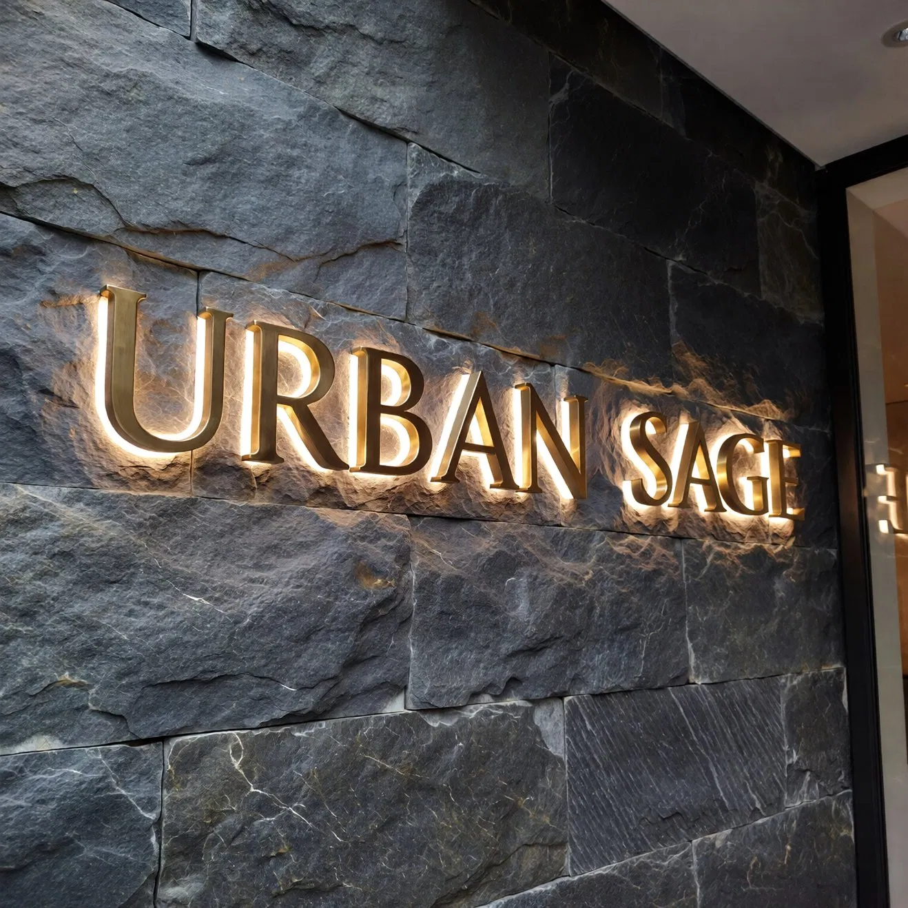 Eye-Catching Backlit Letters with High Brightness Metal Finish